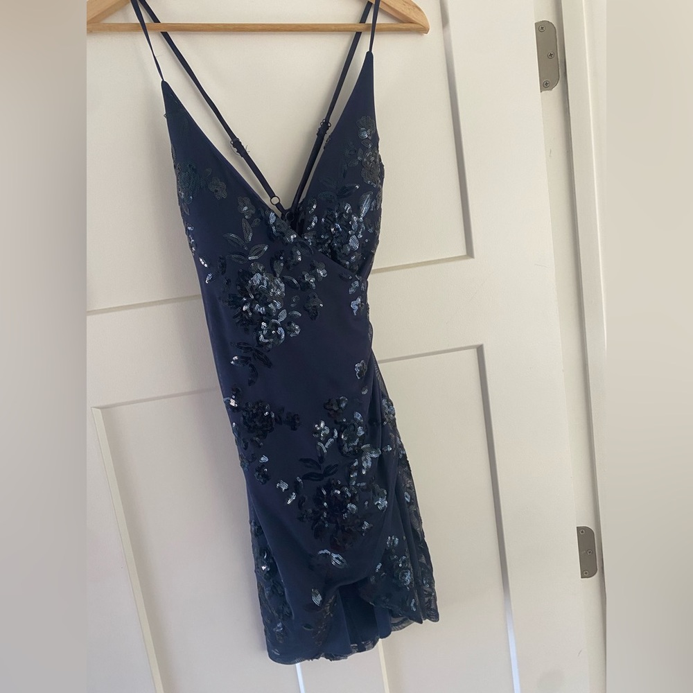 Speechless Navy Hoco dress